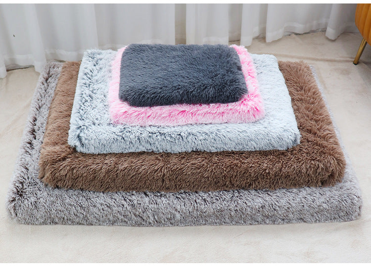 Furrverse Soft Plush Pet Bed, Washable Zippered Cushion, Large Dog Mattress, Cat Mat, 3D Foam, Non-Slip Mat